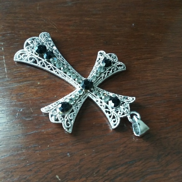 Vintage cross filigree Style pendant - Picture 4 of 8